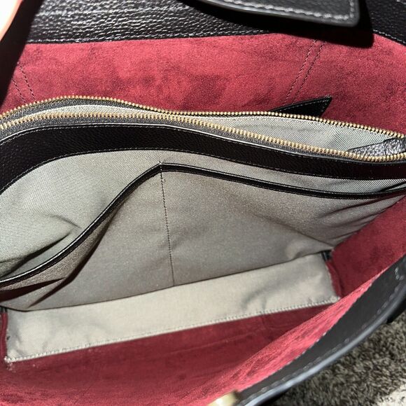 NEW Cole Haan Everyday Grand Series Black Leather Tote Bag Top Zip, Retails $310 - Picture 11 of 16